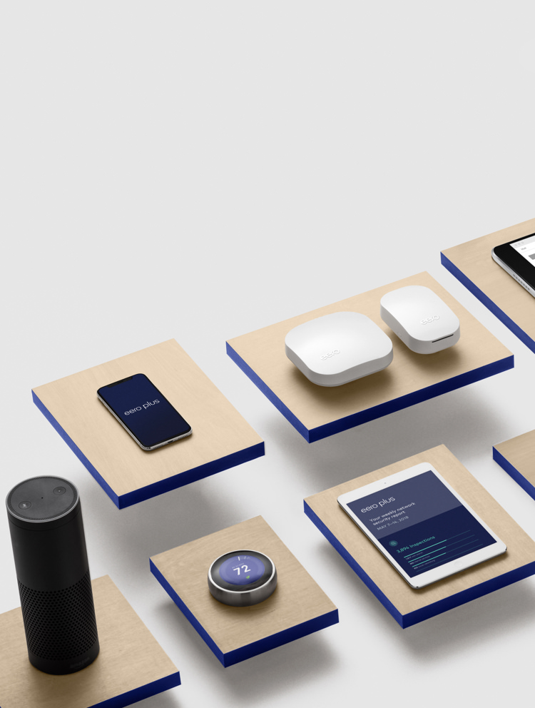 eero system being set up