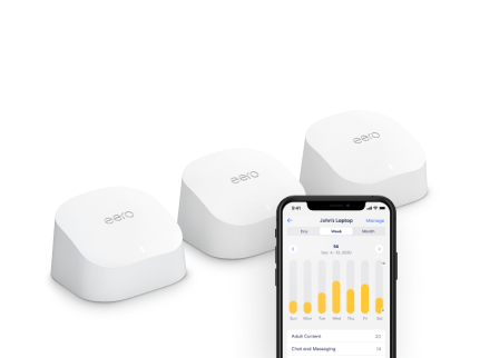 eero 6 dual-band mesh Wi-Fi 6 extender - expands existing
